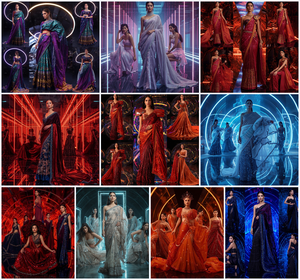10+ Beautiful Saree AI Prompts for Female Models to Create Cinematic Fashion Visuals with Gemini, Grok, and ChatGPT