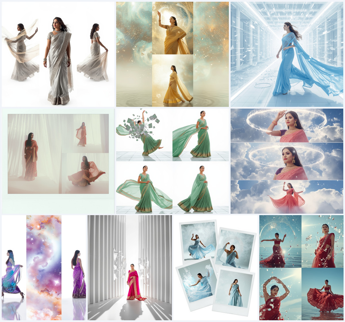 10+ Cape-Sleeved Net Modern Saree AI Prompts for High-Fashion Drama via Gemini, Grok, and ChatGPT
