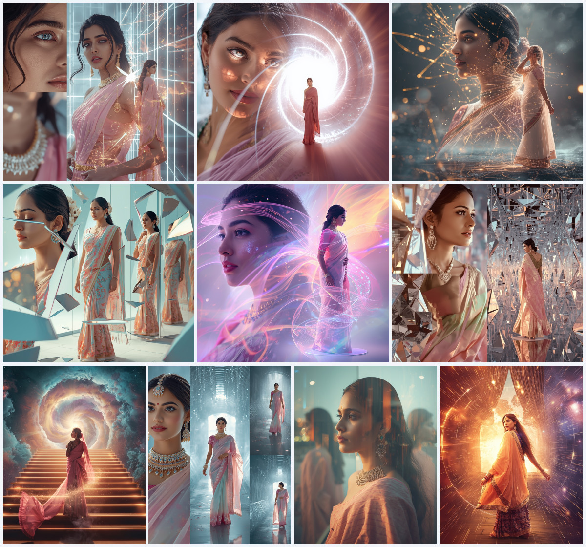 10+ Classic Banarasi Silk Saree AI Prompts to Generate Luminous Heritage Portraits with Pure Lite Design