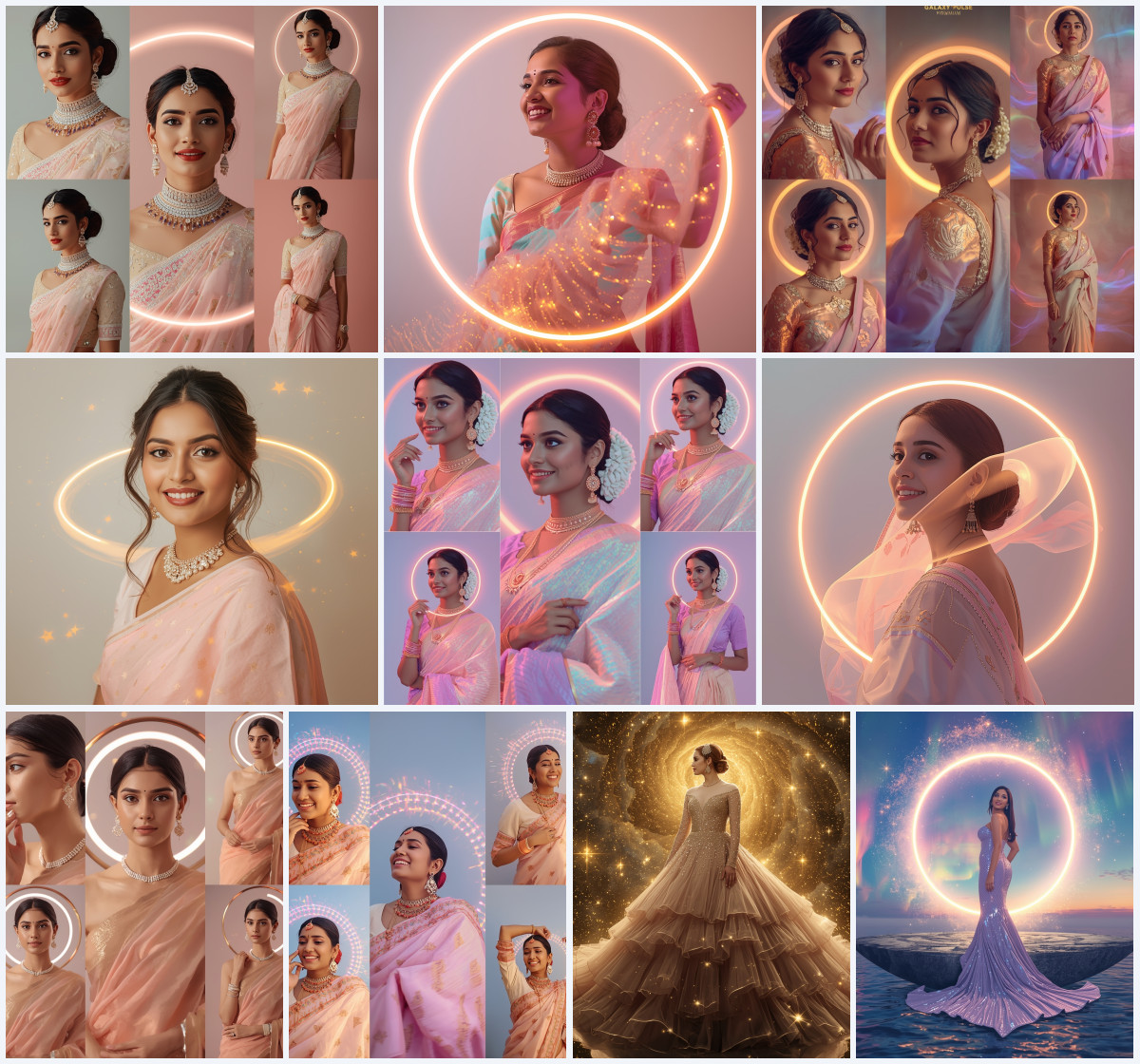 10+ Modern Indo-Western Saree AI Prompts to Generate Premium Influencer Fashion Art
