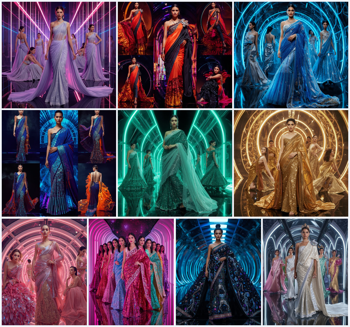 10+ New Design Saree AI Prompts for Females to Create Artistic Fashion Concepts via Gemini, Grok, and ChatGPT