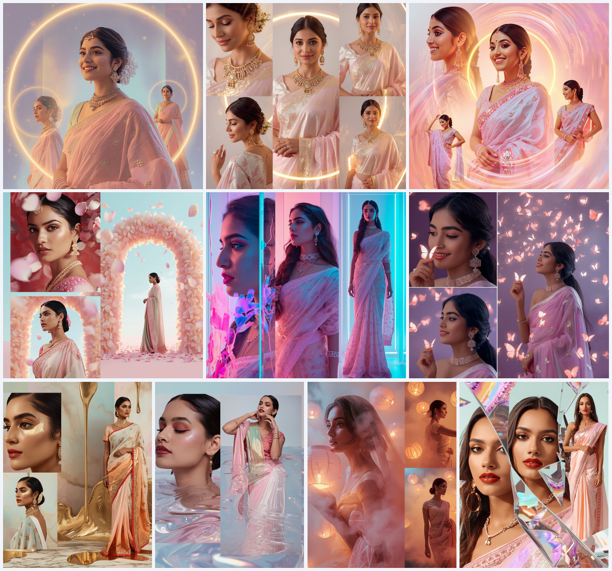 10+ Saree City Night AI Prompts to Create Stylish Ethnic Photos with Urban Lighting and Modern Vibes