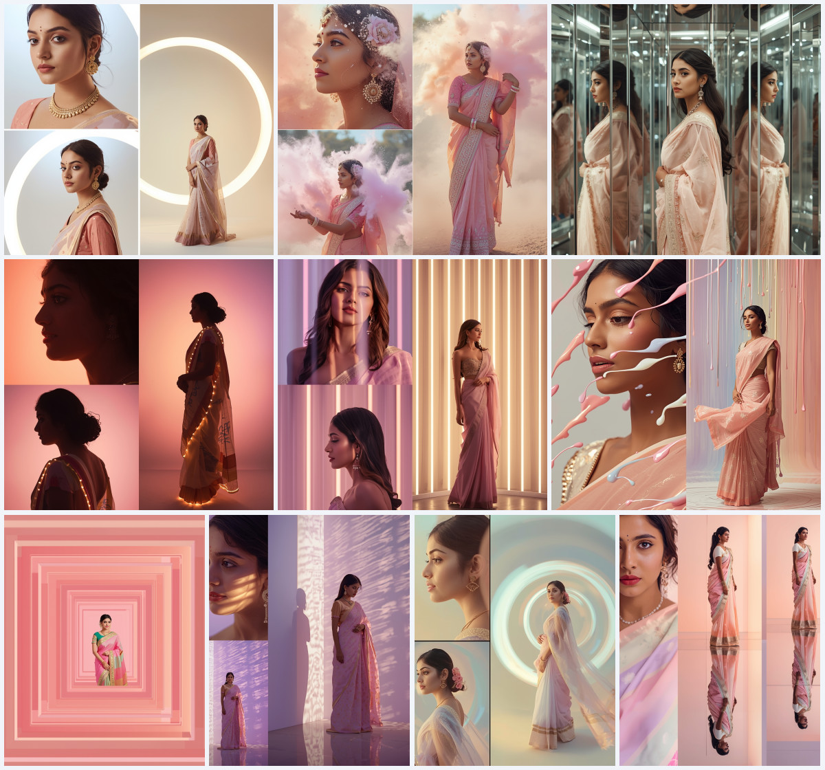 10+ Saree Photoshoot AI Prompt Ultra Realistic to Create 4K Fashion Quality Images