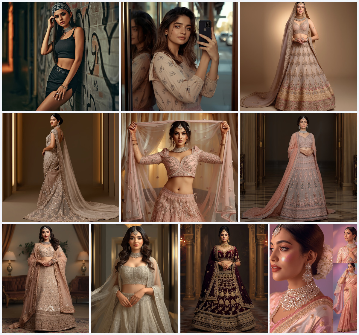 10+ Trending AI Prompts for Women to Get Viral Saree Photos with Clean Background and Modern Fashion Vibes