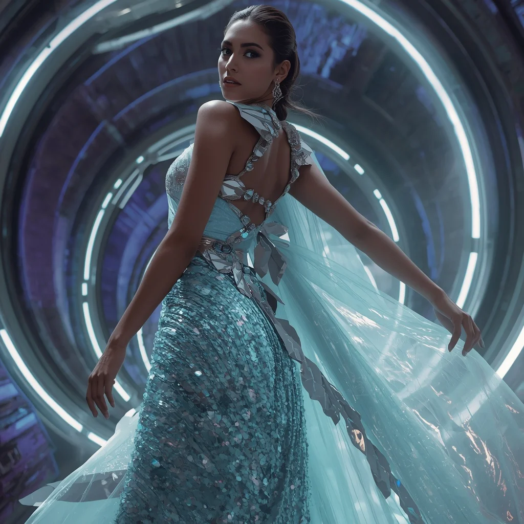 Frozen Aurora Ice Singularity Apex Quantum Armor Saree with Floating Orbital Storm Ring Nexus Collapse Matrix | Instagram Post Ai Prompt