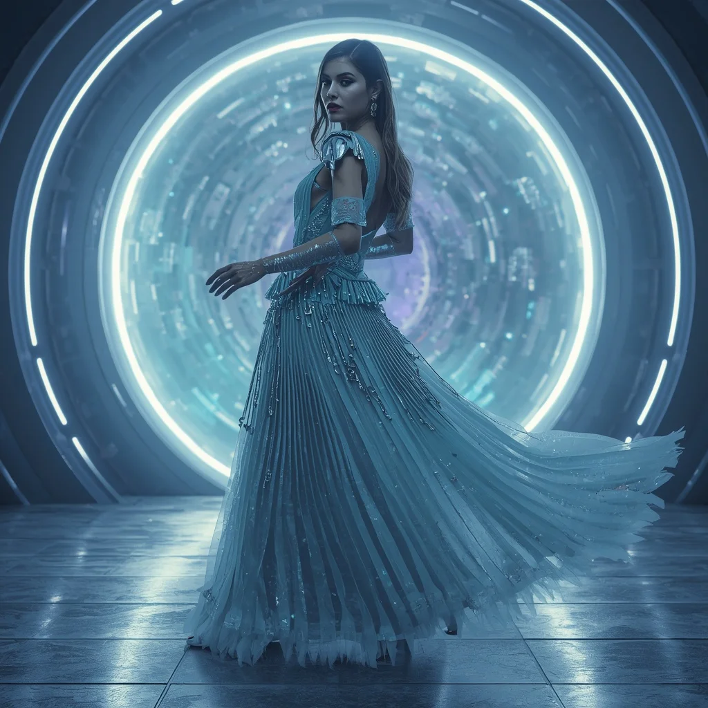 Frozen Aurora Ice Singularity Quantum Armor Saree with Floating Orbital Storm Ring Matrix Nexus Collapse | Prompt Seen Trending Girl 2026 Instagram