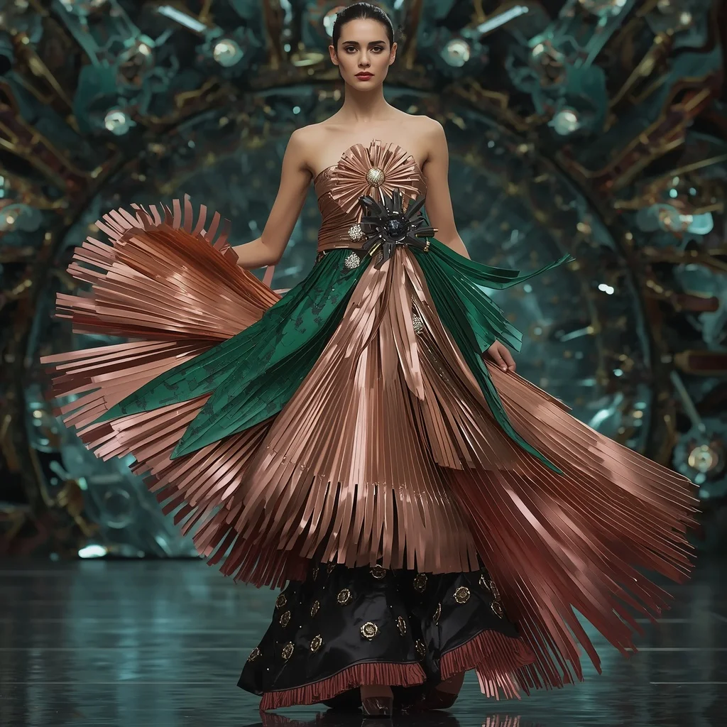 Magnetic Bloom Engine Saree with Cyber Floral Reactor | Prompt Chatgpt